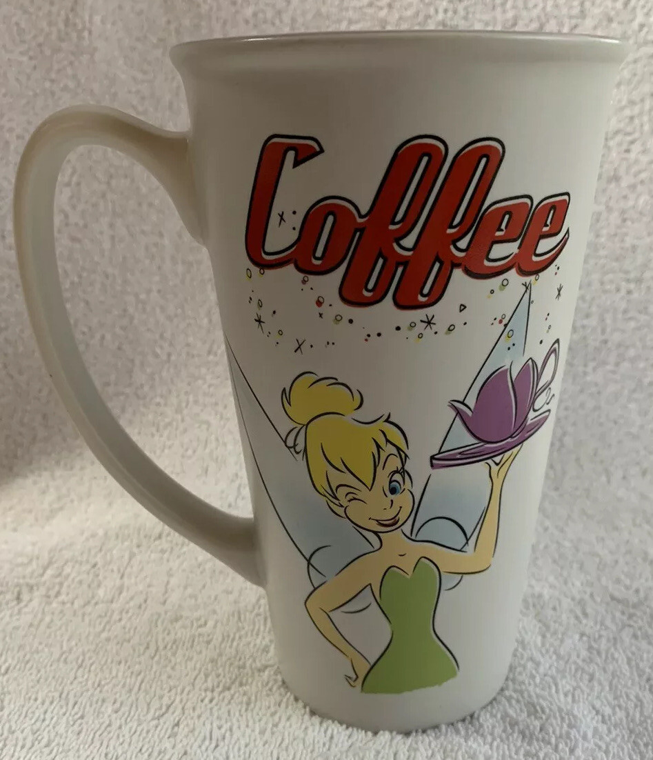 Tinkerbell Coffee Mug Tea Cup Tall Collectible Disney Store Tinker Bell Fairies eBay