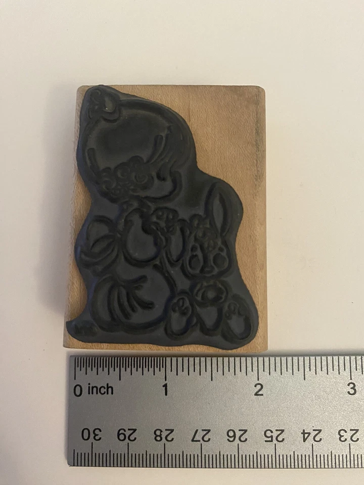 Штамп резиновый Stampendous Precious Moments UH001 Girl Praying деревянный смонтированный RS26 - Изображение 3 из 4