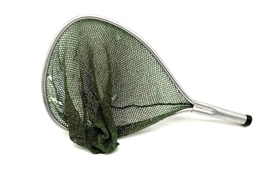 Vintage Aluminum Trout Fly Fishing Landing Net 20 1/2" Long Green Net | eBay
