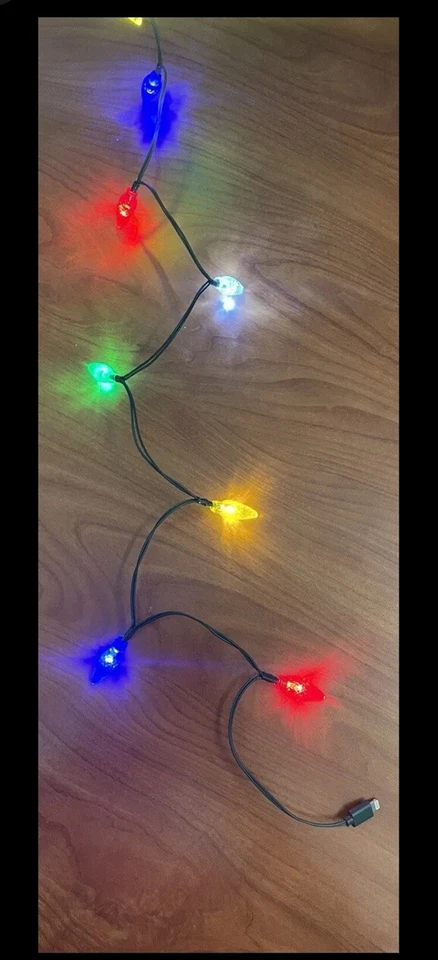 iPhone LED 10 Christmas Light String IPhone Charger USB 20 Pack - Image 2 of 3