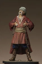 1/24 75mm Scale Cossack Warrior Resin Figure Historical Model with Sword