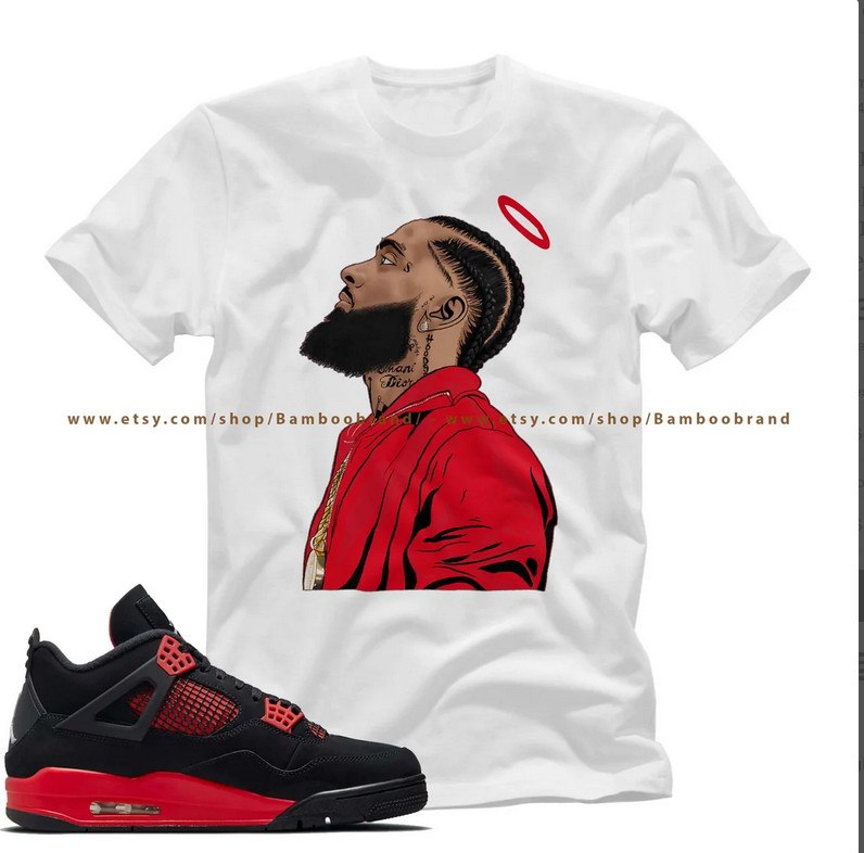 shirt to match air Jordan 4 'Retro Red Thunder' Unisex T-Shirt, Nipsey T-shirt