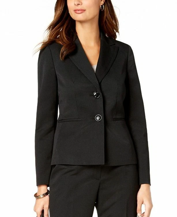 Women's black deals pinstripe blazer