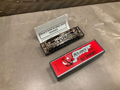 M-Hohner's OLD STANDBY Harmonica No 34B Key of G Open Box