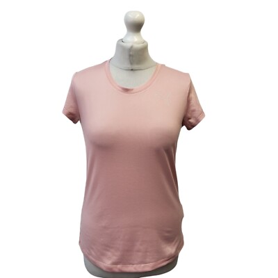Puma Drycell Pink Kurzarm Sport T-Shirt UK Damen Größe S