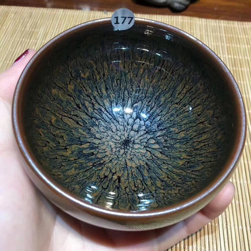 Jianzhan China kleine Teeschale Tenmoku Chawan von Famous Potter Hao Chen 005 - Bild 1 von 3