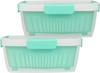 shopwithgreen 2 Pack 68oz Berry Keeper Container, Fruit Produce Saver Food Stora