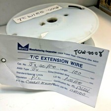 NEW OMEGA    JX-20-PP40    Thermocouple Wire, Type K, 24 AWG, Solid, Glass Braid