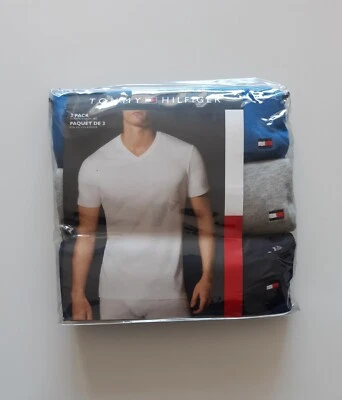 Tommy Hilfiger 3er-Pack T-Shirts Baumwolle Essential V-Ausschnitt - Bild 1 von 4