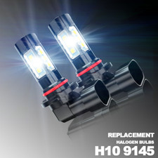 For 2004-2014 Ford F 150 - 6000K white LED Fog Light Bulbs Combo 2x 9145
