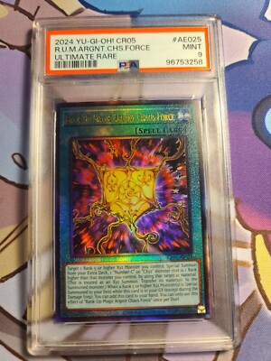Yu-Gi-Oh! 2024 Rank-Up-Magic Argent Chaos Force CR05-AE025 Ultimate Rare PSA 9