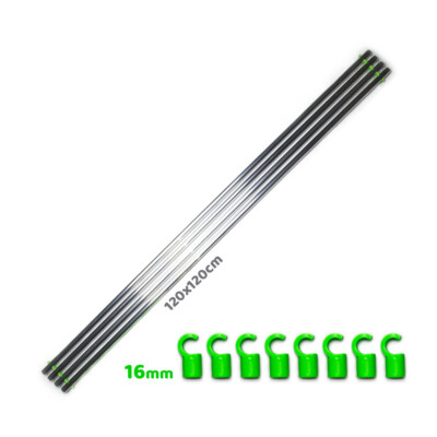 growber Fixture Poles (16mm Version)   Space Booster 150x150 für Growbox