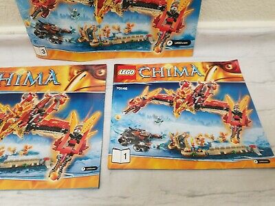 køkken eftertiden arve LEGO CHIMA 70146 FLYING PHOENIX FIRE TEMPLE 3 INSTRUCTION BOOKLET MANUALS  ONLY | eBay