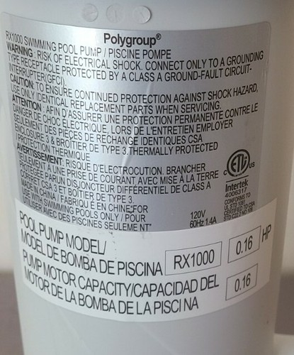 POLYGROUP RX1000 CARTRIDGE ONLY MOTOR IS NOT INCLUDED(FOR SUMMER WAVES/ESCAPES) - 第 4/10 張圖片