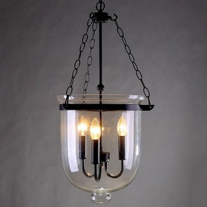 Winsoon Glass Pendant Light Crystal Bottle Chandelier Hanging