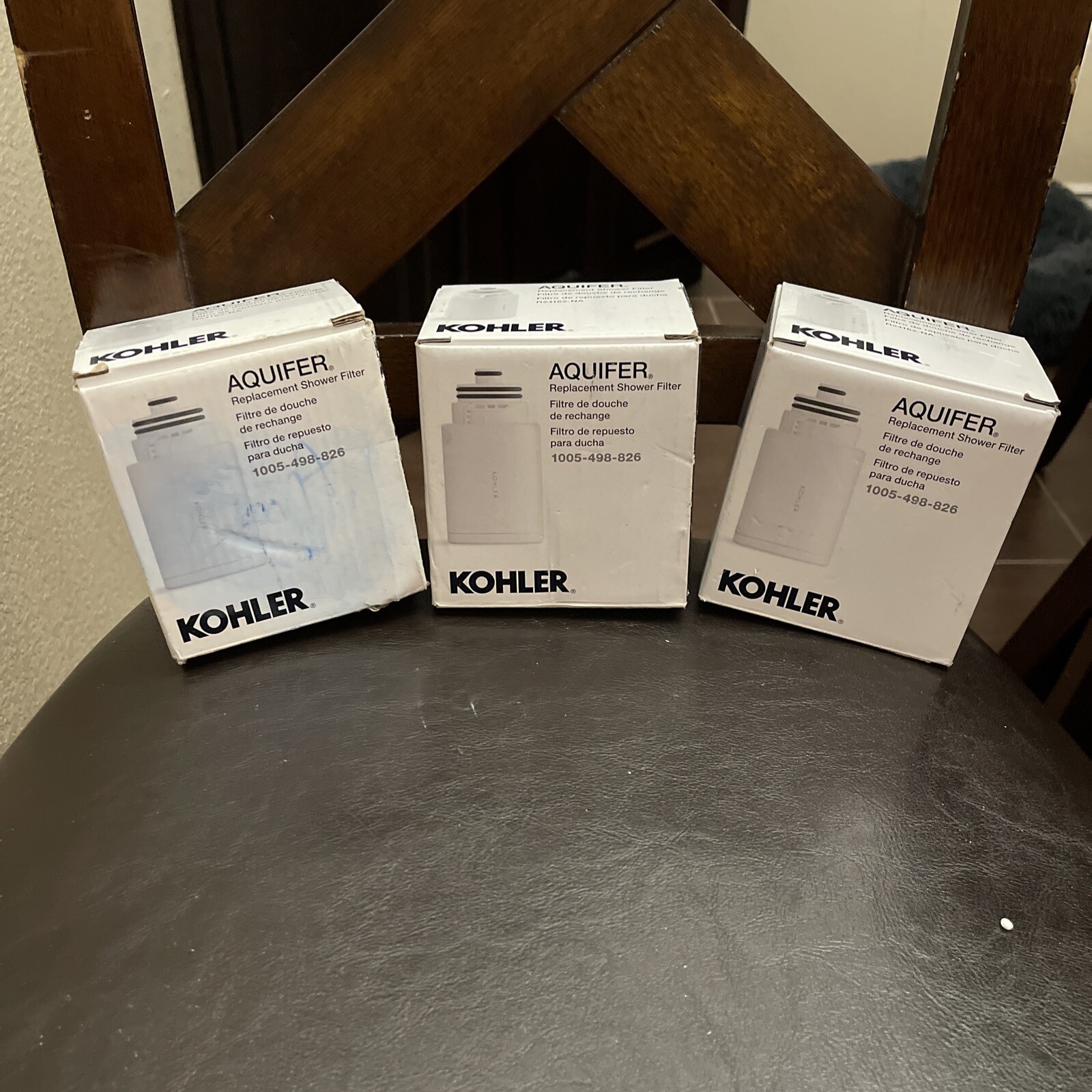 3pk KOHLER R24162NA Aquifer Shower Filter Replacement, One Filter