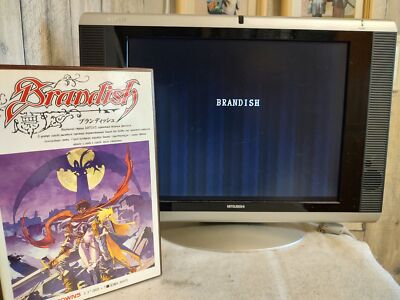 その他 Brandish FM TOWNS 3.5\" 2HD BRANDISH FM TOWNS Marty Game w/Manual, Papers and Box set