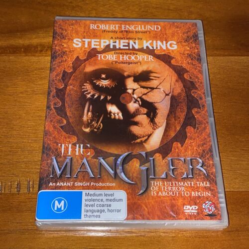 The Mangler DVD BRAND NEW Stephen King Robert Englund RARE OOP Free Tracked Post - Afbeelding 1 van 6