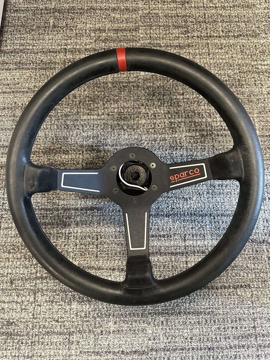 Sparco 015L750SC Steering Wheel Black / Red L575 Monza Suede