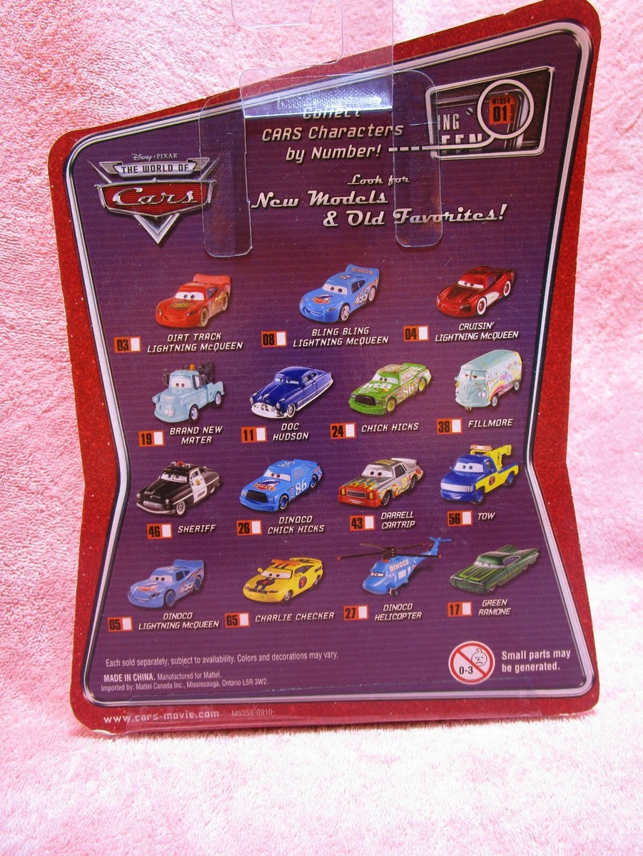Disney Pixar The World of Cars Charlie Checker #65 - Die Cast