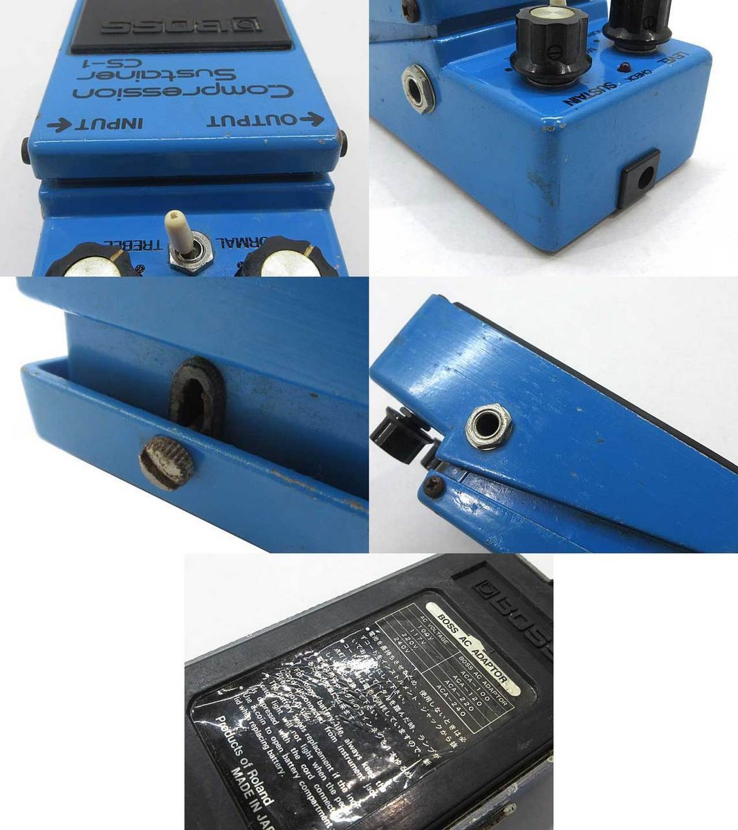 ギター Boss CS-1 Compression Sustainer Japan Boss Cs-1 Compression Sustainer Japan Silver Neji Kagoshima