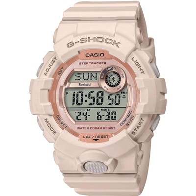 Casio Women's Digital Watch G-Shock Pink and Grey Dial Resin Strap GMD ...