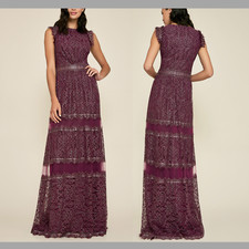 NEW 668 Tadashi Shoji Festus Sleeveless Lace Gown SZ 10  G563