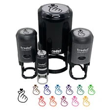 Heart Fingers Gesture of Love Self-Inking Rubber Stamp Ink Stamper for Stamping