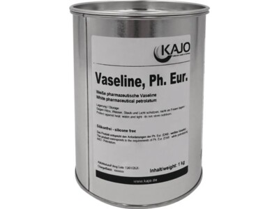 1er PACK(Stk) KAJO 61500621 Vaseline  1 kg weiß DAB10 (dt. Arzneimittelbuch)