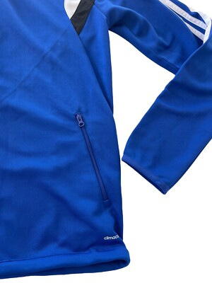 NWT$60 Adidas Youth Full-Zip Track Jacket Blue Size L G89314 | eBay