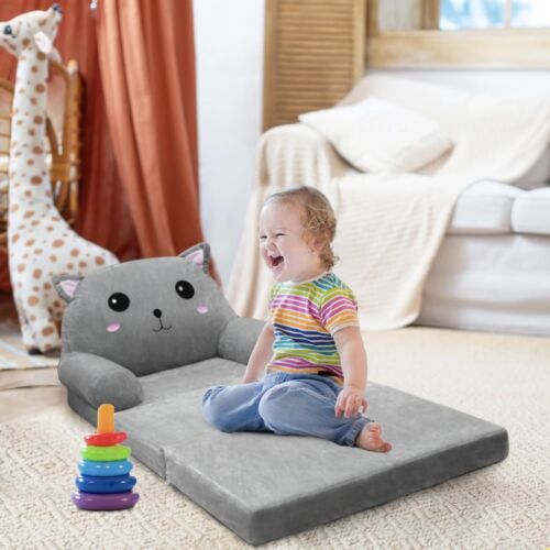 Chair Sofa Couch Toddler Kids - Fold Out 2 In 1 Flip And Mini For Girls Boys - Picture 4 of 7