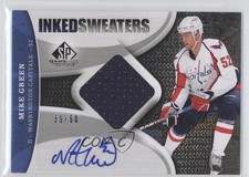 2009-10 SP Game Used Edition Inked Sweaters 39/50 Mike Green #IS-GR Auto 1p3