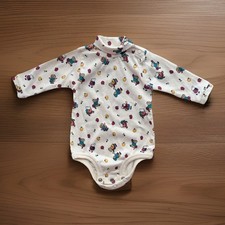 New Vintage Handprint Tag Carter's Baby Girls Bunnies and Bears Romper Size 3-6M