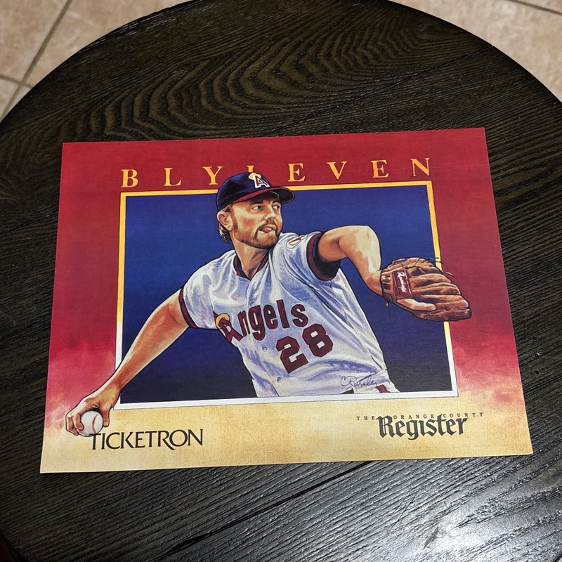 The Orange County Register Ticketron Blyleven Baseball Poster