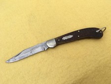 CASE TESTED XX SADDLE HORN FOLDING KNIFE BOMB SHIELD BONE HANDLE 1920-1940