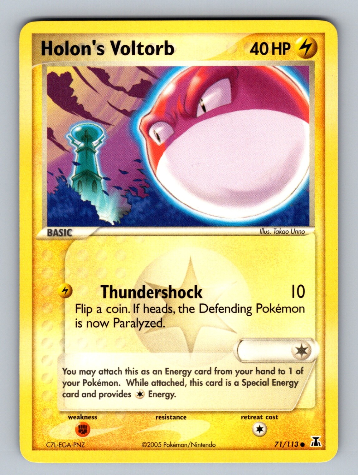 Holon's Voltorb 71/113 Common Delta Species NM Pokemon TCG