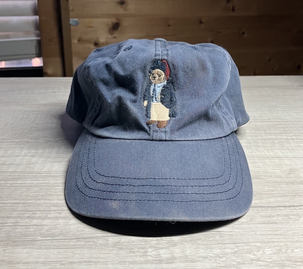 Vintage 90s Polo Bear Hat Blue Fade Cotton Baseball Cap Leather Strap