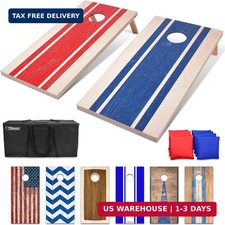 GoSports Portable Cornhole Sets, 8 Styles - Choose 4 x 2 ft or 3 x 2 ft - Boards