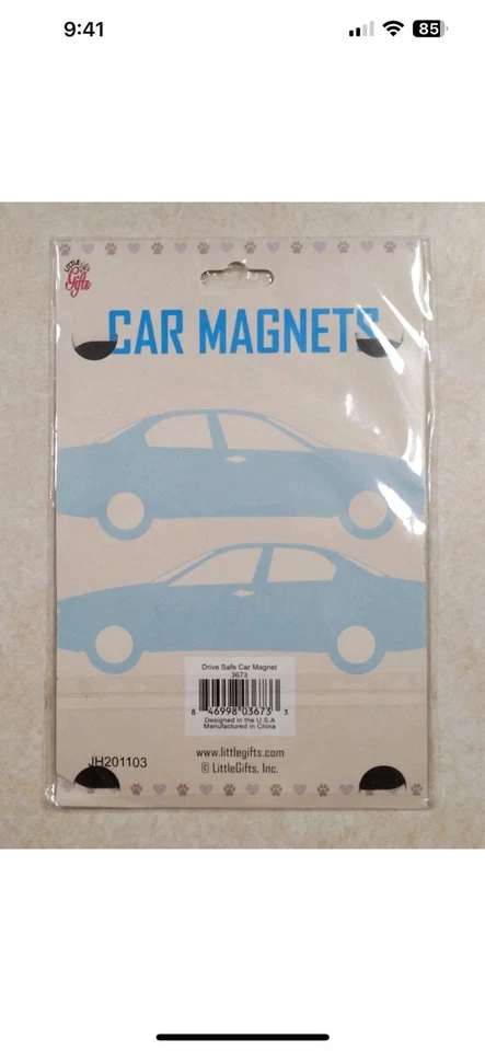 Dog Car Magnet Drive Safe Don't Tail Gate 5.5x4.5in - Image 2 of 2