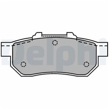 Satz Bremsbeläge Bremsklötze hinten für Honda Civic 5 EG EJ 6 MA CRX 3 | 2444