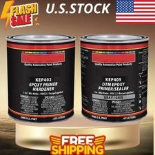 Gray Epoxy Primer/Sealer Kit 2.1 VOC, Anti-Corrosive (1 Qt)