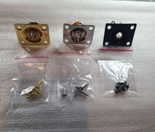 1/4" Guitar Output Jack Plate   Includes Mounting Hardware/Chrome