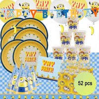 Minions Party-Set XXL 52-Teilig Banana Yay Party-Deko Geburtstag