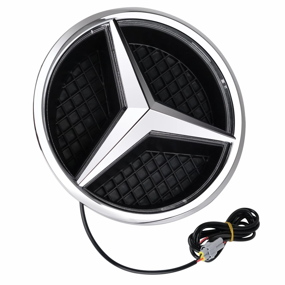 LED Light Chrome Car Grille Star Emblem Fit For Mercedes-Benz W213 E500 E63AMG — 第 4/4 张图片