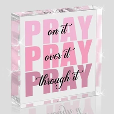 Pink Room Decor, Inspirational Christian Gifts for Women, Pink Dorm Bathroom ...
