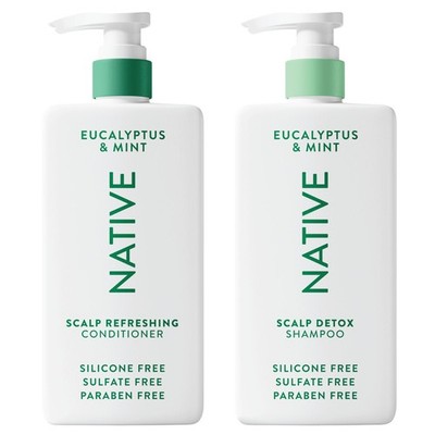 Scalp Detox Shampoo and Conditioner, Eucalyptus & Mint, Naturally Derived Ing...