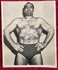 PRIMO CARNERA - Foto a stampa lito con autografo originale a penna 13x15,8