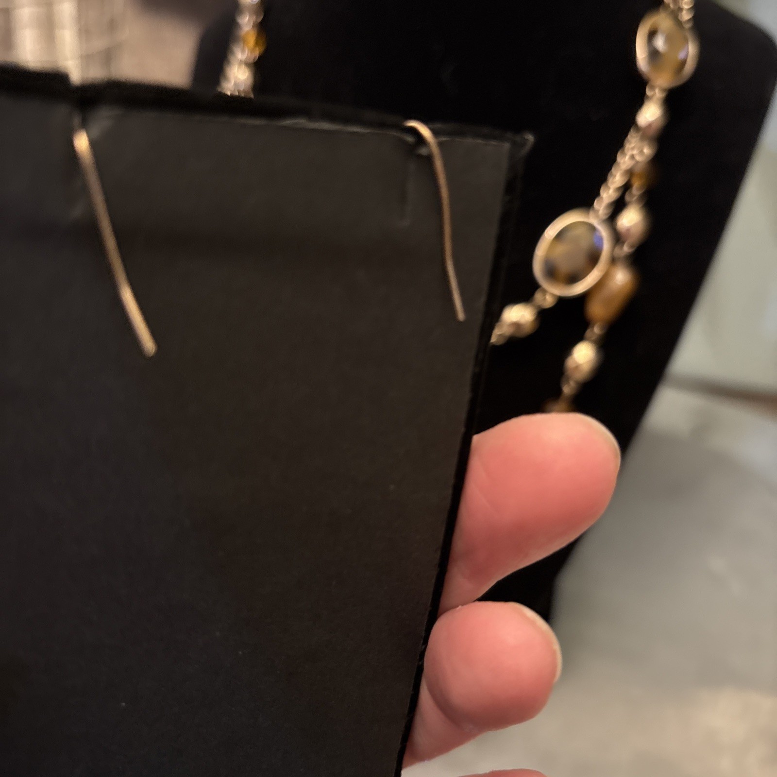 Leopard Or Cheetah Style Signed C1946 Necklace An… - image 5