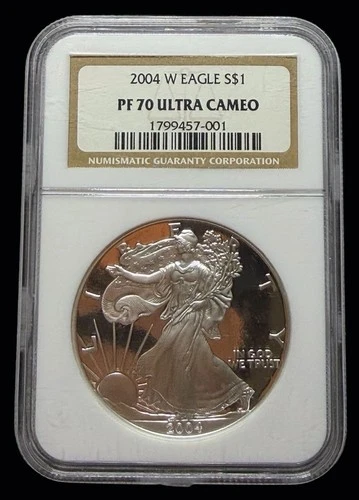 2004-W Proof American Silver $1 Eagle NGC PF70 UCAM