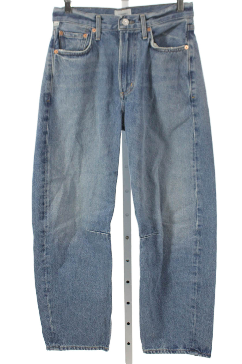 Citizens of Humanity Womens Boyfriend Jeans Blue High Rise 100% Cotton Size 24Free Shipping in US $100+ Orders | $6.95 Orders Below